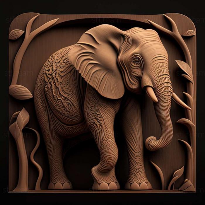 3D model Short  eared elephant jumper (STL)